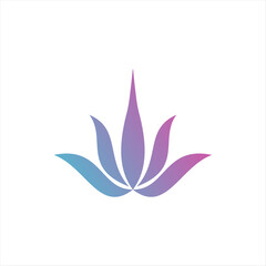 Lotus flower logo vector design