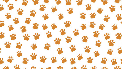 cat paw vector icon calico kitten footprint logo character cartoon ginger doodle illustration sign - obrazy, fototapety, plakaty