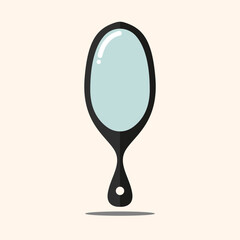 Hand mirror vector isolated icon. Emoji illustration. Hand mirror vector emoticon