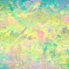 Fototapeta na wymiar Abstract watercolor style background in pink green yellow blue colors