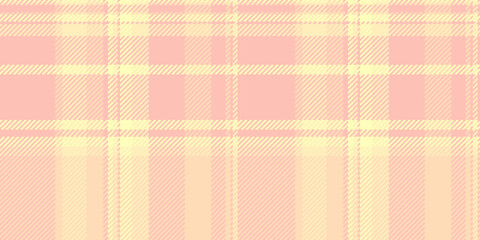 Up vector pattern plaid, paint tartan texture check. Guy background textile seamless fabric in light and peach puff colors.