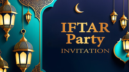iftar party invitation layout design