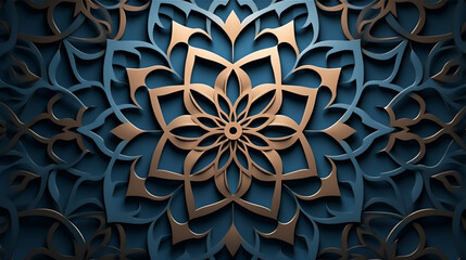 islamic craft ornament pattern for abstract background - obrazy, fototapety, plakaty
