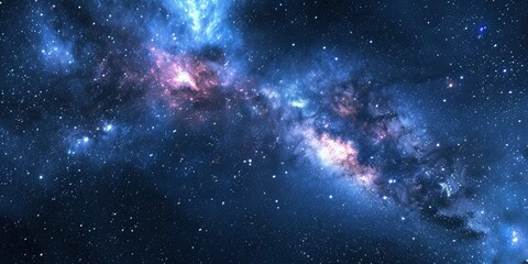 Stars and galaxy outer space sky night universe background.
