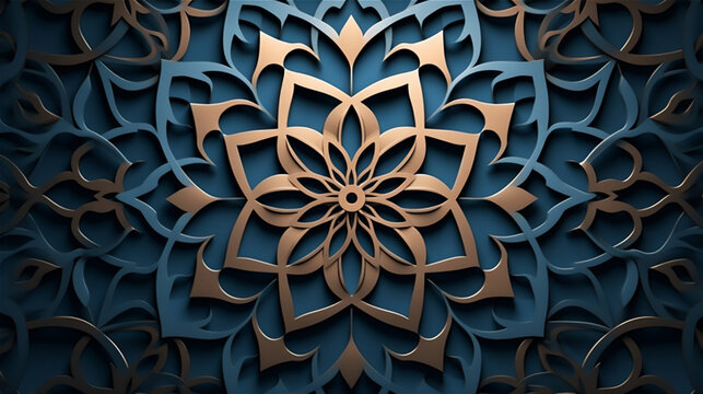 islamic craft ornament pattern for abstract background