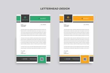 Simple Corporate Letterhead Design Template