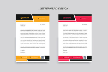 Obraz premium Professional Letterhead Design Template Vector