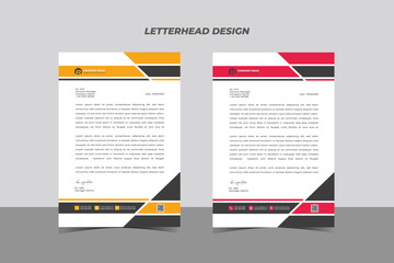 Fototapeta premium Professional Letterhead Design Template Vector