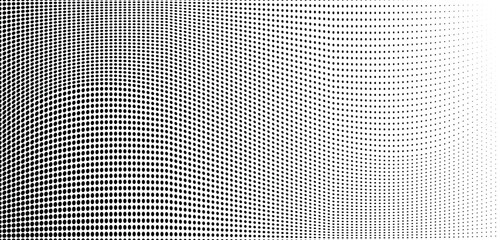 Gradient black and white halftone pattern. Vector illustration
