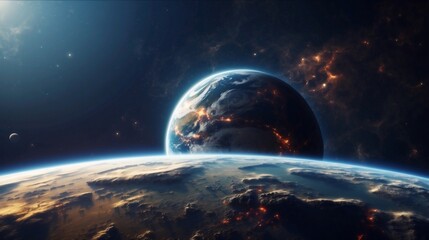 A vector Earth background 8k resolution sci fi science - obrazy, fototapety, plakaty