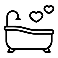 bath line icon