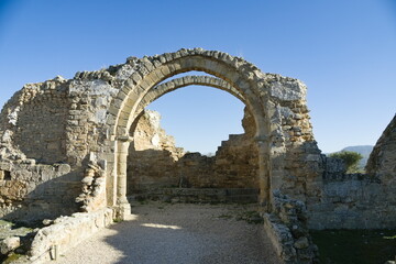 remains of the Hermitage of the Virgen de la Oliva in the Visigothic city of Recopolis