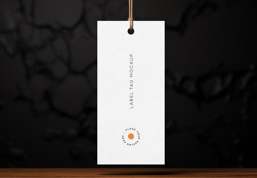 Label Tag Mockup Generated with AI