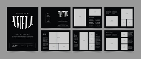 Modern portfolio layout template