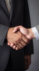 Obraz premium business people shaking hands