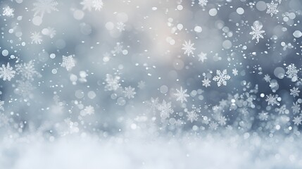 Obraz premium A winter wonderland with snowflakes gently falling , winter wonderland, snowflakes, falling.