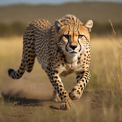 Cheetahs Unleashed Velocity-Infused Journey into the Grace and Prowess of Nature's Fastest Feline ai generated