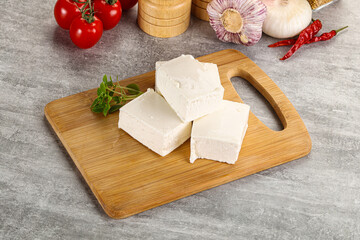 Greek traditional organic feta cheese