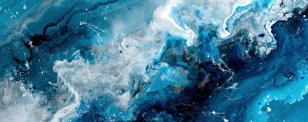 Blue marble background. - obrazy, fototapety, plakaty