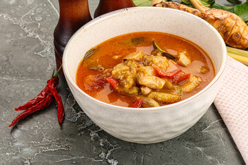 Thai traditional Tom Yum with chicken
