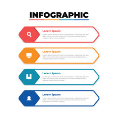 Modern Text Box, Table, Row, List Infographic Template