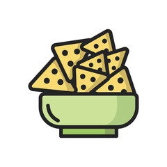 Snack icon vector on trendy design
