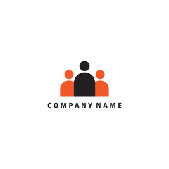 group icon logo circle design people vector illustration