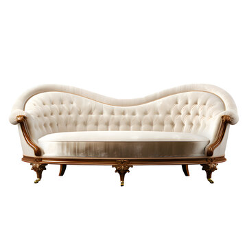 leather chesterfield sofa isolated on a transparent background