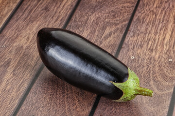 Raw ripe eggplant for cooking