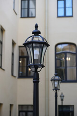 Fototapeta na wymiar old street lamp