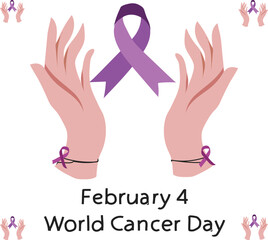 World Cancer Day is celebrated every year on 4 February.	
