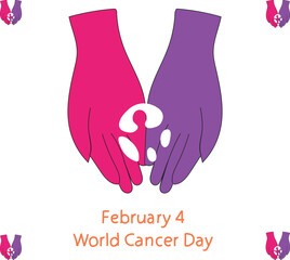 World Cancer Day is celebrated every year on 4 February.	
