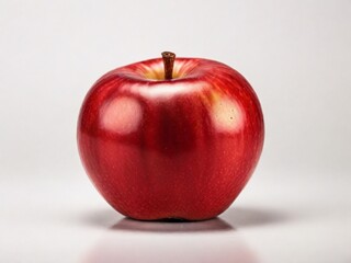 red apple isolated on white background 