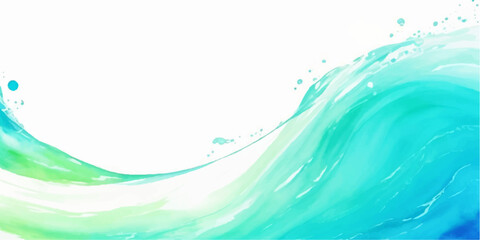 abstract soft blue and green abstract water color ocean wave texture background. Banner Graphic Resource as background for ocean wave and water wave abstract graphics