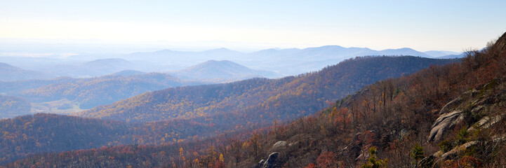 Rolling Shenandoah hills in late autumn