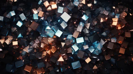 Küchenrückwand glas motiv Abstract dark mineral background © Kondor83