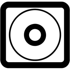 Music CD vektor icon illustation