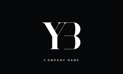 YB, BY, Y, B Abstract Letters Logo Monogram