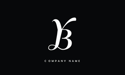 YB, BY, Y, B Abstract Letters Logo Monogram