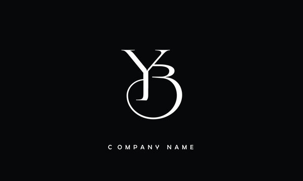 YB, BY, Y, B Abstract Letters Logo Monogram