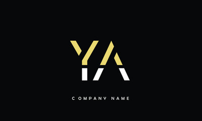 YA, AY, Y, A Abstract Letters Logo Monogram