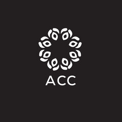 ACC Letter logo design template vector. ACC Business abstract connection vector logo. ACC icon circle logotype.
