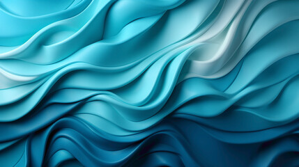 Obraz premium A serene ocean blue gradient on a seamless solid color canvas.