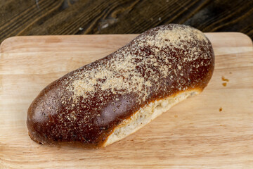 fresh and sweet wheat bun with raisins