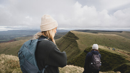couple walking in the countryside