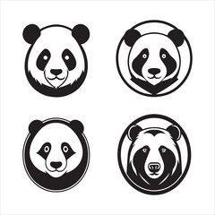 happy Cute Panda  vector design