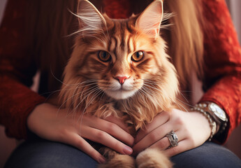 Popular Maine Coon playful kitten cat breed