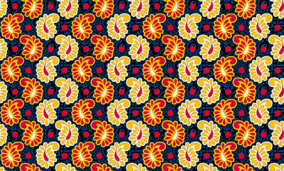 Fototapeta na wymiar Motif ethnic handmade beautiful Ikat art. Ethnic abstract floral pink background art. folk embroidery, Peruvian, Indian, Asia, Moroccan, Turkey, and Uzbek style. Aztec geometric art ornament print.