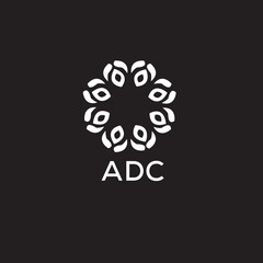 ADC Letter logo design template vector. ADC Business abstract connection vector logo. ADC icon circle logotype.
