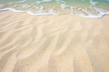 A very beautiful beach with light sand and a paradisiacal beach sea